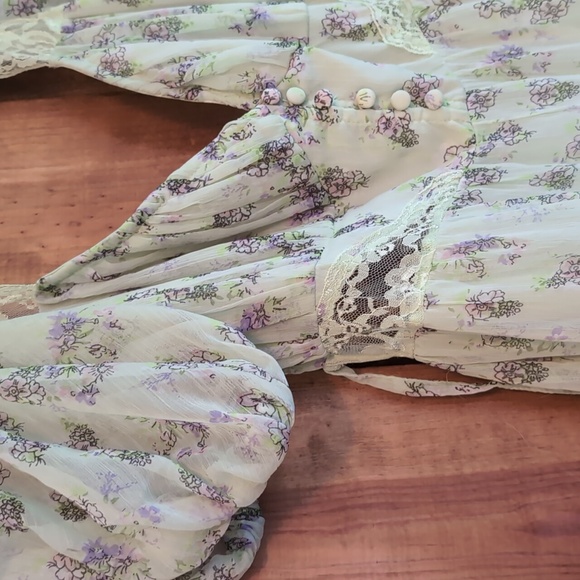 ASOS Light Green Floral Midi Dress - Picture 2 of 5